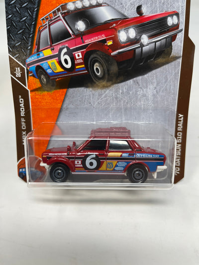 '70 Datsun 510 Rally * RED * Matchbox Basic Series