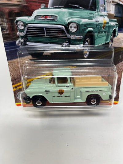 '57 GMC Stepside * Green National Parks * Matchbox Truck Series