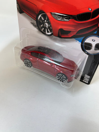 BMW M4 #189 * Burgundy * 2016 Hot Wheels