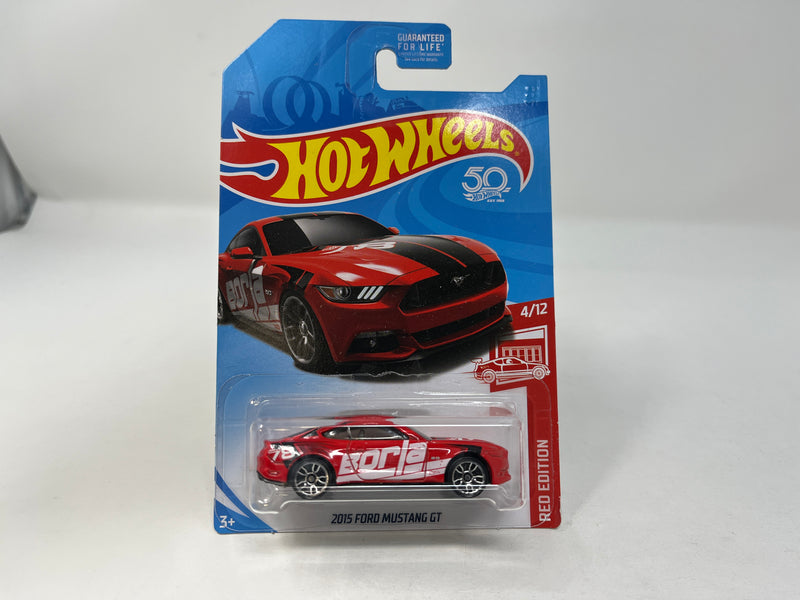 2015 Ford Mustang Target Red * 2018 Hot Wheels * Red