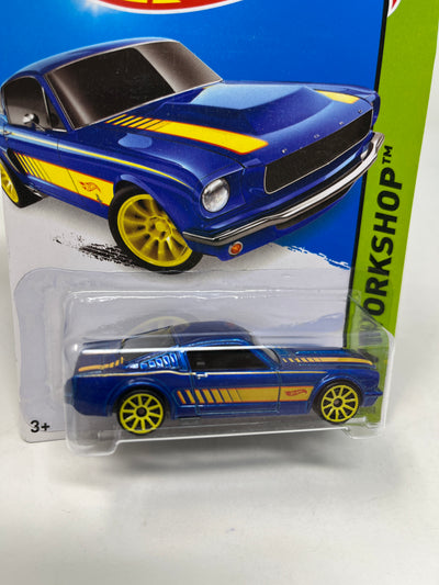 '65 Mustang 2+2 Fastback #242 * BLUE * 2015 Hot Wheels