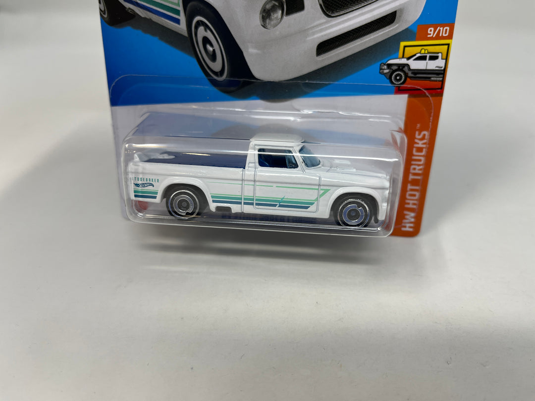 63 Studebaker Champ 155 White 2024 Hot Wheels Case N Wheelcollectors LLC