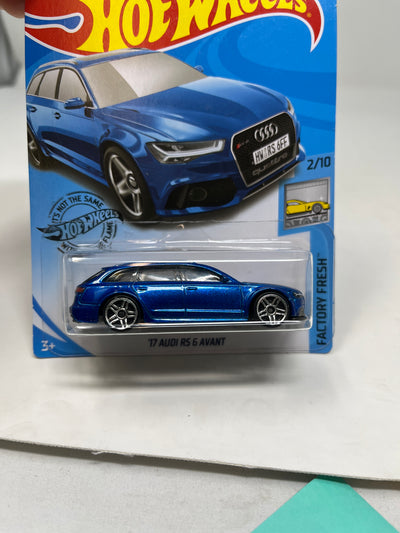 '17 Audi RS 6 Avant #214 * BLUE * 2019 Hot Wheels