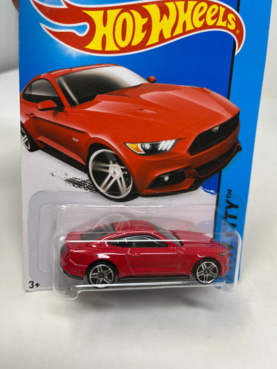 2015 Ford Mustang GT #100 * 2014 Hot Wheels * RED