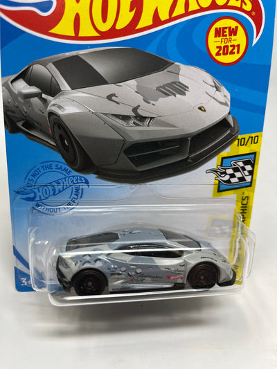 LB-Works Lamborghini Huracan Coupe #197 * 2021 Hot Wheels * Grey