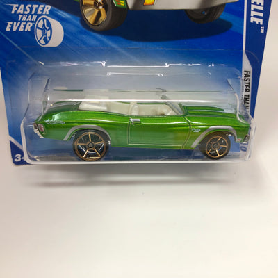 '70 Chevy Chevelle #136 * Green w/ FTE Rims * 2010 Hot Wheels