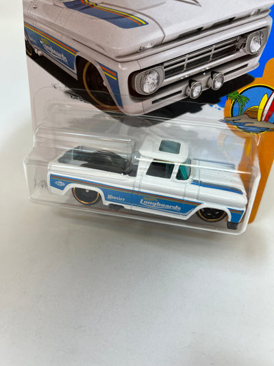 Custom '62 Chevy Pickup #348 * WHITE * 2017 Hot Wheels w/ Factory Set Holo