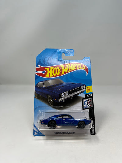 '69 Dodge Charger 500 #80 * 2019 Hot Wheels * BLUE