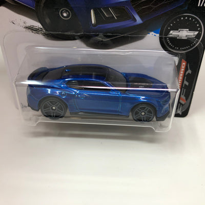 2017 Chevy Camaro ZL1 #360 * Blue * 2017 Hot Wheels Factory Holo Card