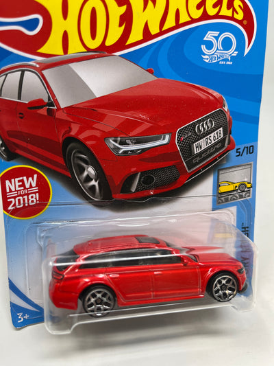 '17 Audi RS 6 Avant #271 * 2018 Hot Wheels * RED