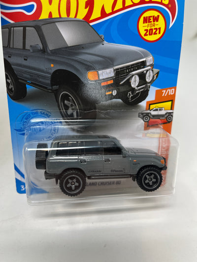 Toyota Land Cruiser 80 #226 * 2021 Hot Wheels * GREY