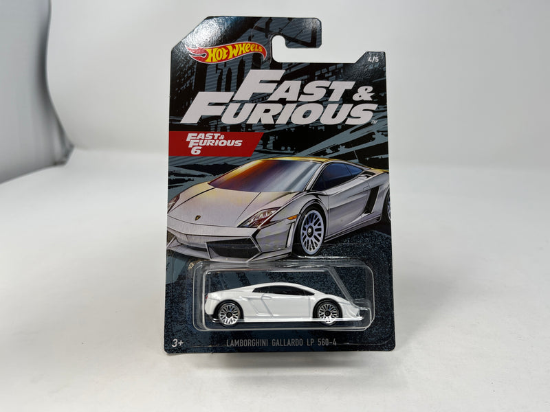 Lamborghini Gallardo LP 560-4 * WHITE * Hot Wheels Fast & Furious