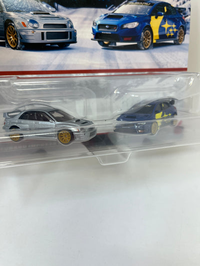 New! 2-Pack * Subaru Impreza WRX & '16 WRX STI * 2024 Hot Wheels 1:64 Scale Series