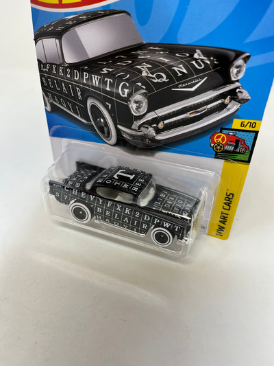 '57 Chevy #121 * BLACK * 2024 Hot Wheels Basic International Case F