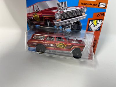 '64 Nova Wagon Gasser #174 * Red * 2020 Hot Wheels