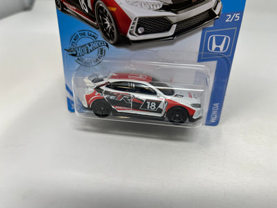 2018 Honda Civic Type R #81 * WHITE * 2020 Hot Wheels