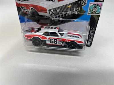 Custom '68 Camaro #81 * WHITE * 2024 Hot Wheels SHORT CARD Case J