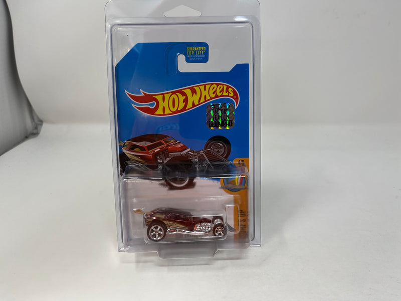 Surf Crate * Super Treasure Hunt * 2017 Hot Wheels w Factory Holo Sticker