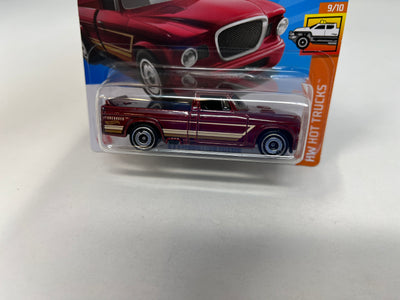 '63 Studebaker Champ #155 * Burgundy * 2024 Hot Wheels SHORT CARD Case J