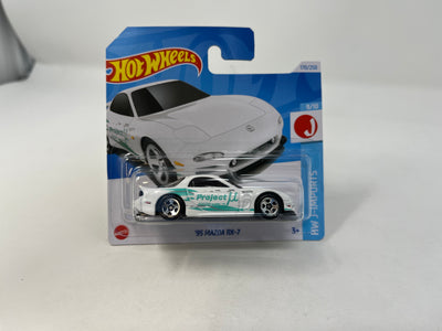 '95 Mazda RX-7 #170 * WHITE * 2024 Hot Wheels SHORT CARD Case J