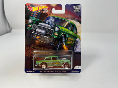 '55 Chevy Bel Air Gasser * Hot Wheels Car Cutlure Drag Strip Demons