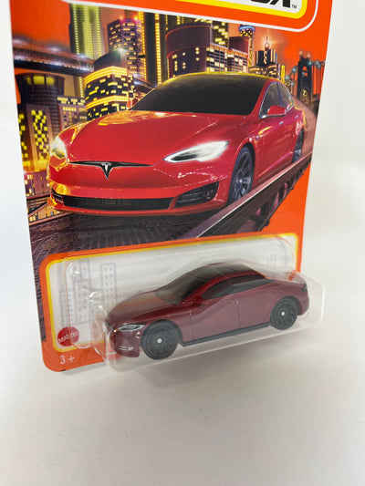 Tesla Model S #89 * Red * 2024 Matchbox Case D