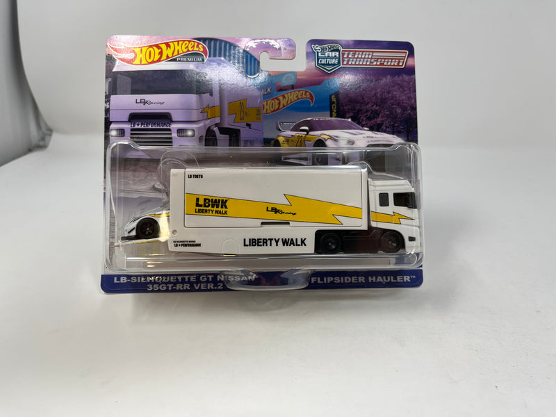 Silhouette GT Nissan 35GT-RR & Hauler * Hot Wheels Team Transport Car Culture