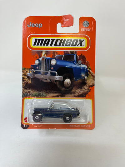 1948 Willys Jeepster #10 * Blue * 2024 Matchbox Case D