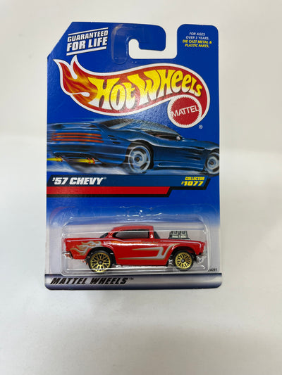 '57 Chevy #1077 * RED * 1999 Hot Wheels Basic