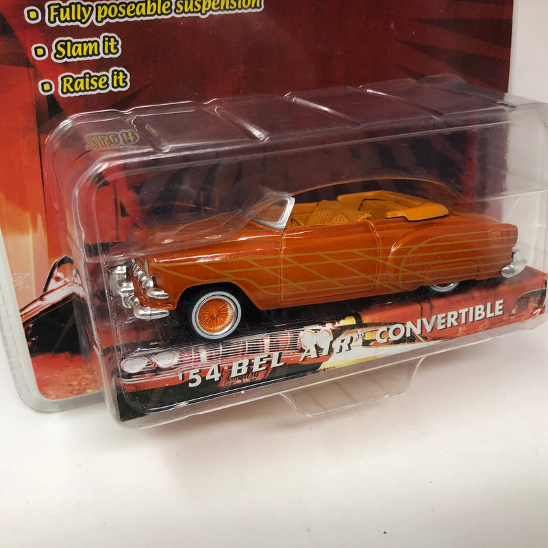 1954 Chevy Bel Air Convertible Lowrider * Malibu International 1:64 scale diecast