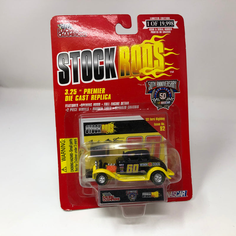 1932 Ford Highboy Nascar * Racing Champions Stovck Rods 3.25" Diecast