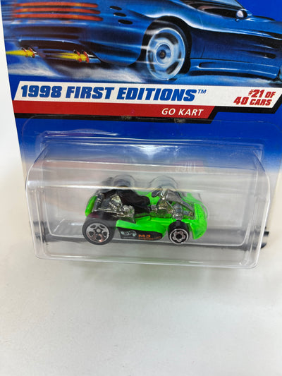 Go Kart #21 *Green * 1998 Hot Wheels Basic