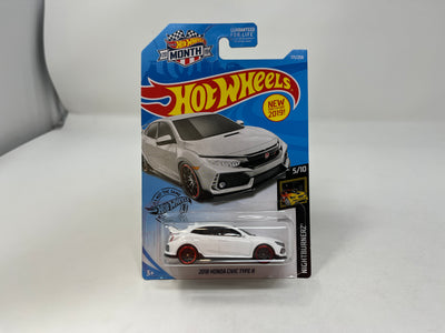 2018 Honda Civic Type R #171 * WHITE * 2019 Hot Wheels