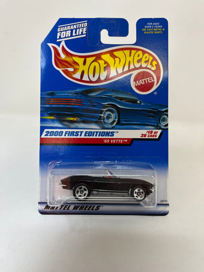 '65 Chevy Vette * Black * 2000 Hot Wheels