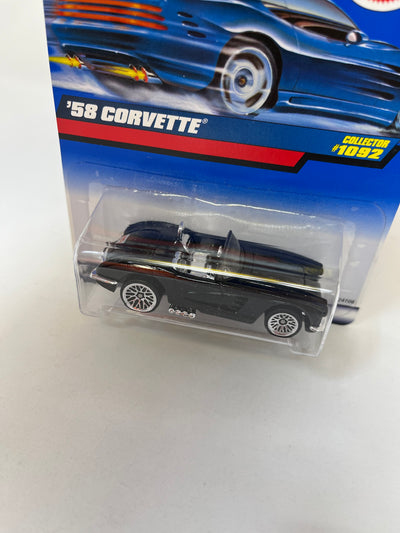 '58 Chevy Corvette #1092 * Black * 2000 Hot Wheels
