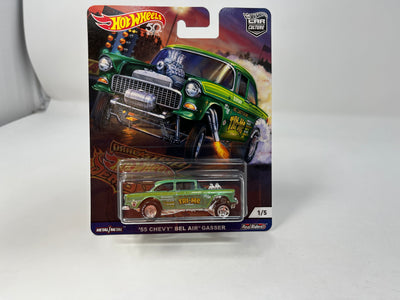 '55 Chevy Bel Air Gasser * Hot Wheels Car Cutlure Drag Strip Demons