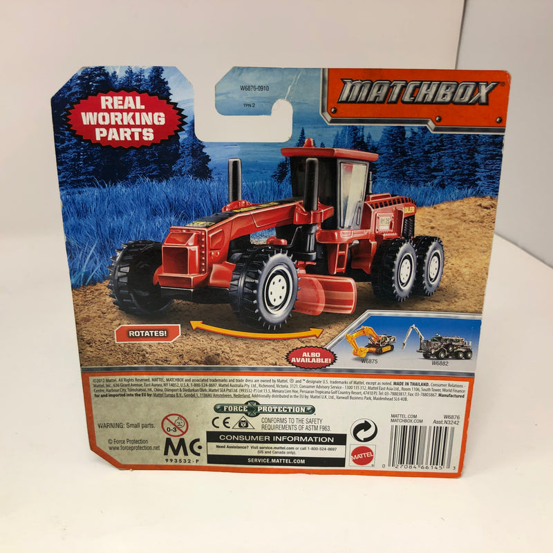 MBX Road Grader * RED * Matchbox Working Rigs
