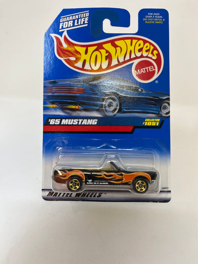 '65 Ford Mustang #1051 * Black * 1999 Hot Wheels