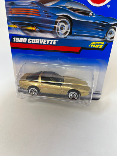 1980 Chevy Corvette #1103 * Gold * 1999 Hot Wheels