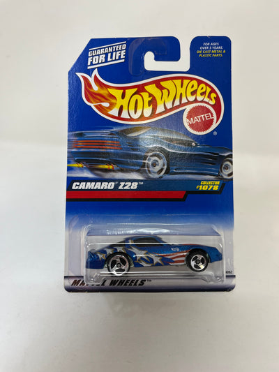 Chevy Camaro Z28 #1078 * Blue  w/ 3sp Rims * 1999 Hot Wheels