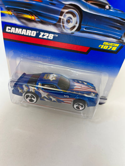 Chevy Camaro Z28 #1078 * Blue  w/ 3sp Rims * 1999 Hot Wheels