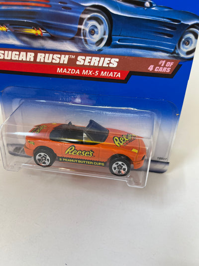 Mazda MX-5 Miata Reese's Sugar Rush * 2000 Hot Wheels