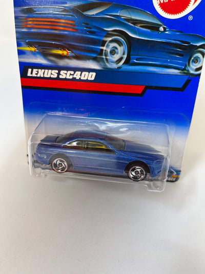 Lexus SC400 #210 * Blue w/ Razor Rims * 2000 Hot Wheels