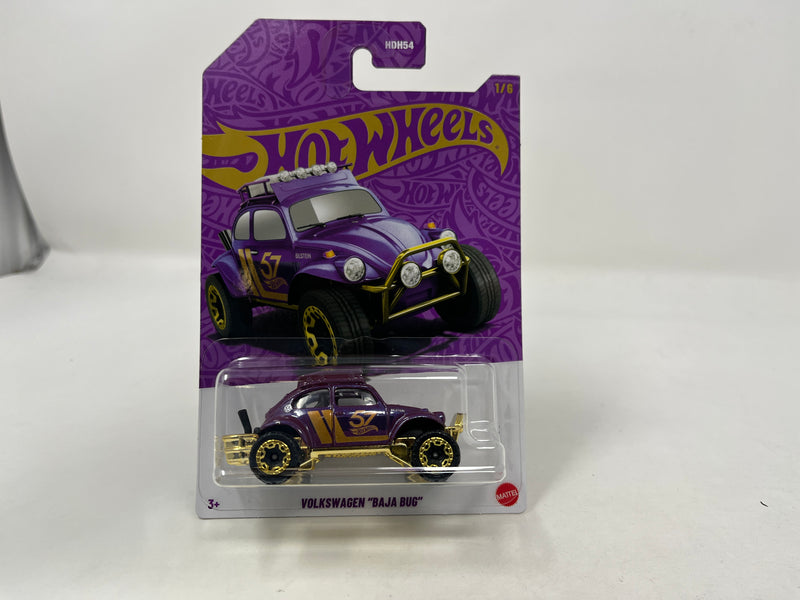 Volkswagen Baja Bug * 2024 Hot Wheels Pearl & Chrome 57th Anniversary Case G