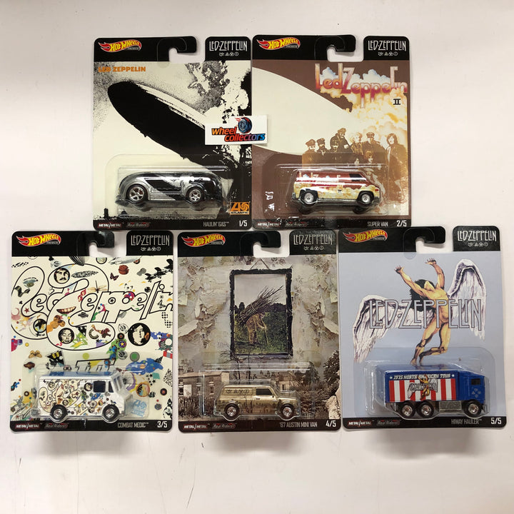 5 Car Set * 2019 Hot Wheels Led Zeppelin Pop Culture