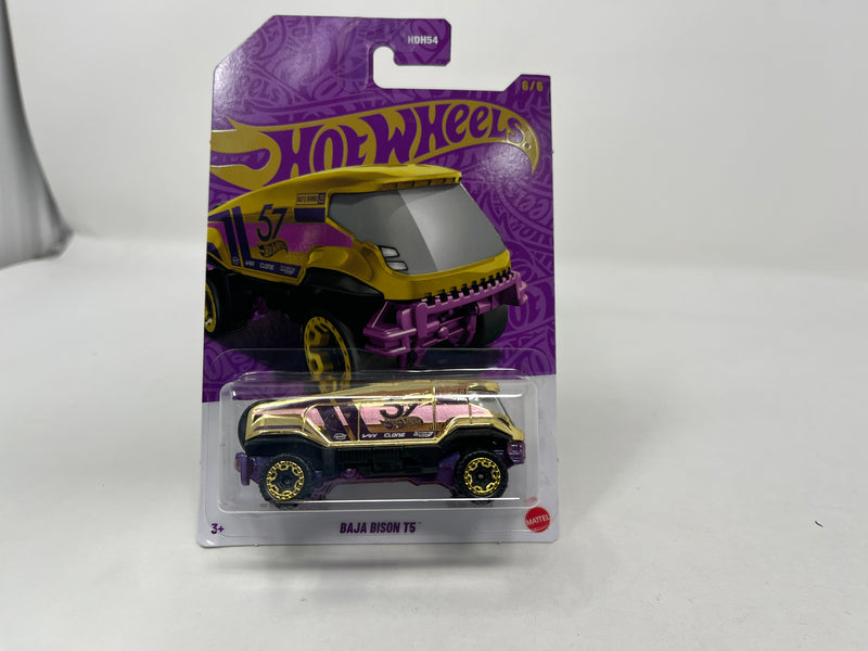 Baja Bison T5 * CHASE * 2024 Hot Wheels Pearl & Chrome 57th Anniversary Case G