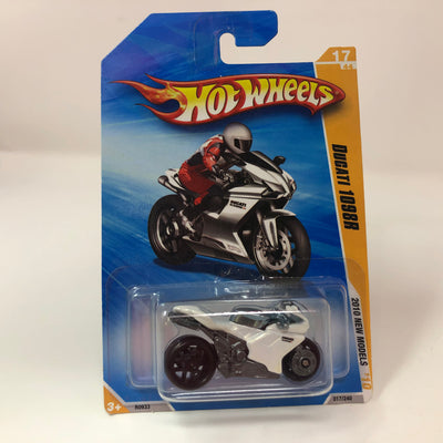 Ducati 1098R #17 * White * 2010 Hot Wheels