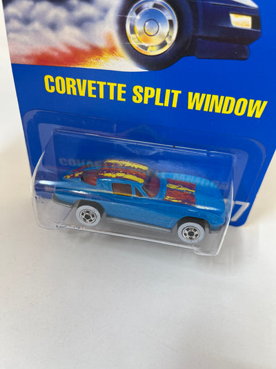 Corvette Split Window #197 * Blue * Hot Wheels Blue Card