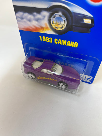 1993 Camaro #202 * Purple * Hot Wheels Blue Card