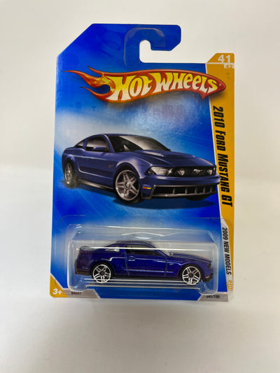 2010 Ford Mustang GT #41 * Blue * 2009 Hot Wheels
